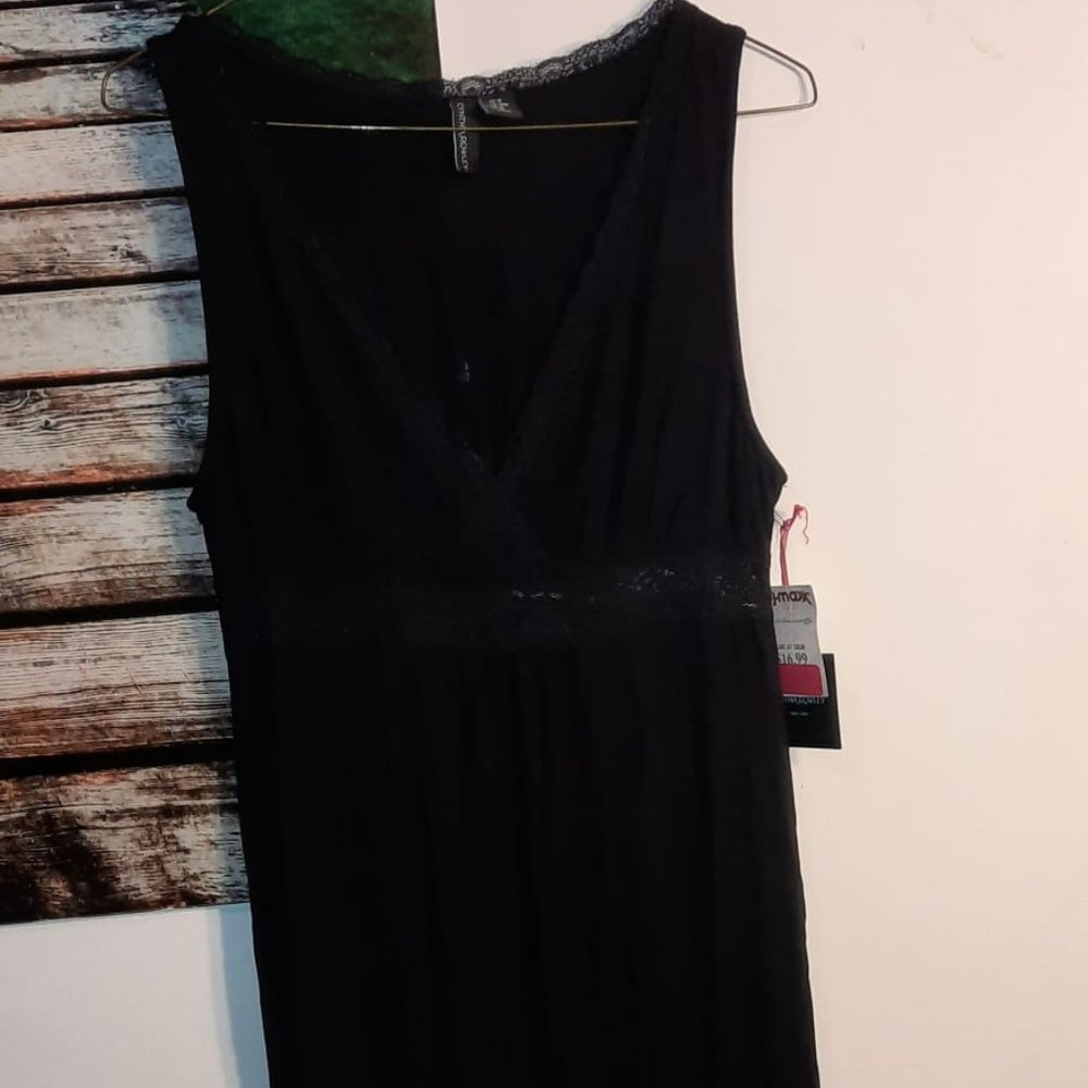 Cynthia Rowley ankle length sleepwear Black dress
